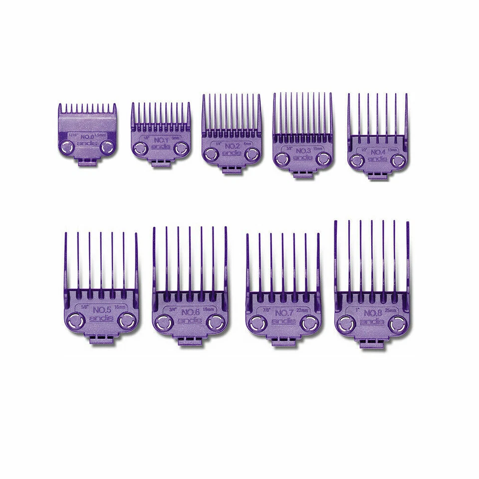 ANDIS NANO MAGNETIC ATTACHMENT COMB GUARDS SET 0-4 5-8 0+1, 0.5+1.5 (DOUBLE MAG)