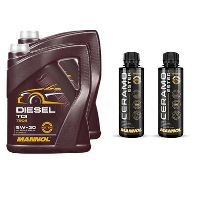 10L MANNOL Motoröl DIESEL TDI 5W-30 Inkl. 2x Additive Ceramo Ester 9829