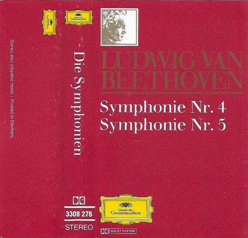 Beethoven Symphonies 4 & 5 Karl Böhm, Wiener Philharmoniker CASSETTE ALBUM DG - Picture 4 of 7