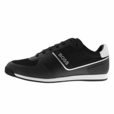 Image of Hugo Boss Glaze_Lowp_Thmx Black Trainers (50439393) UK12 (EU46), BNIB, RRP £169