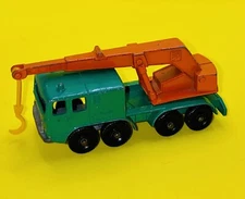 Vintage Matchbox 8 Wheel Crane Truck No. 30 Green Lesney 1960's