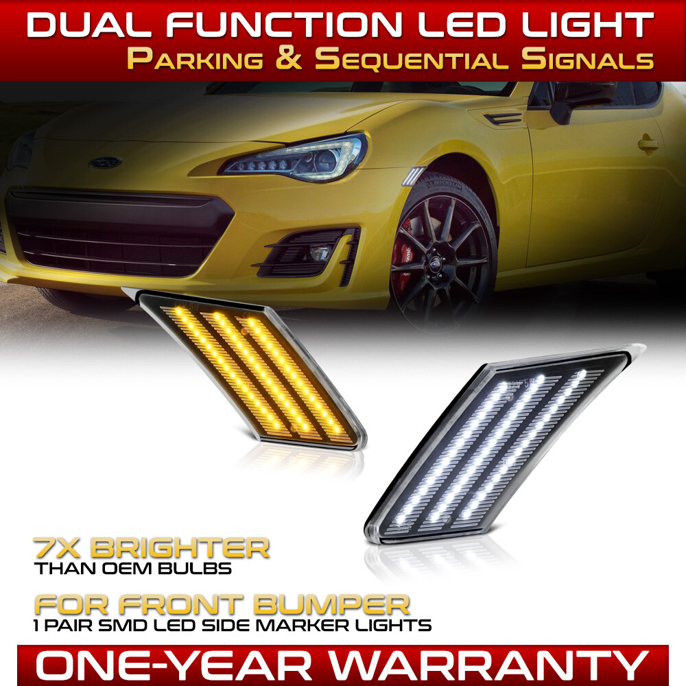 SWITCHBACK+SEQUENTIAL SIGNAL] LED Side Marker Light Lamp For