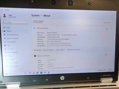 Hp Elitebook 8440P Laptop| Intel Core i5 @2.40Ghz|2GB W11 Pro 22H2 Version #903B - Picture 9 of 9