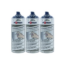 3x FOERCH LACK SCHWARZ HOCHGLANZ L215 0.4 LTR SPRÜHLACK SPRÜHDOSE