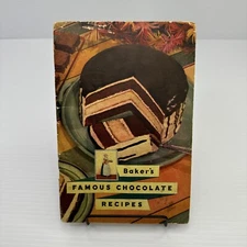Baker's Chocolate Baker's Famous Chocolate Recipes 1936 Vintage Recipes Booklet