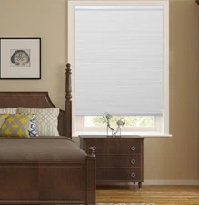 Cellular Shades WHITE Blackout Blinds Cordless Honeycomb Window Pull Down SHADE 