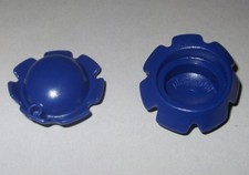 14327, 2x Hut, M&uuml;tze, Zackenhut (mit 1 Loch), blau