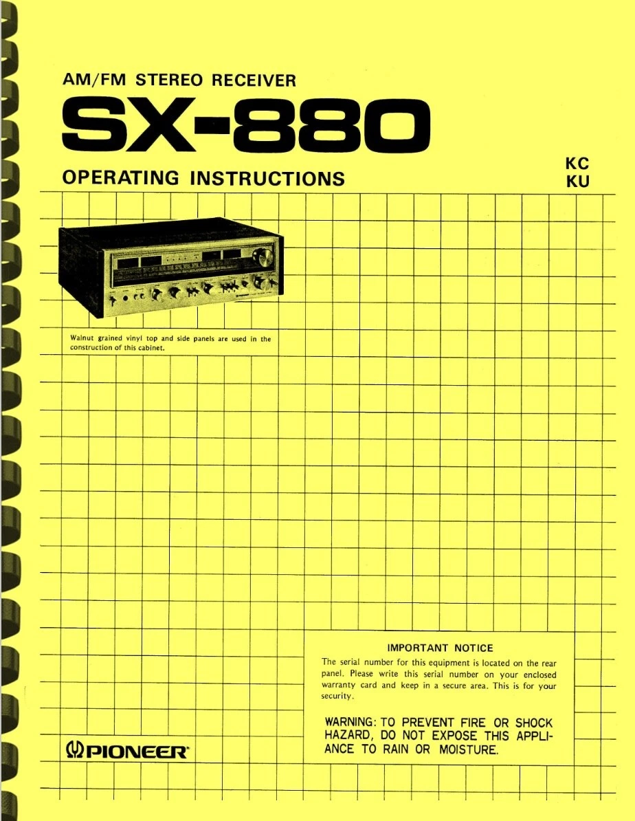 25+ Pioneer Vintage Electronics Manuals for sale | Updated Oct 2026