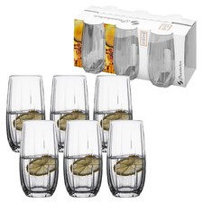 Pasabahce Linka 500ml Rounded Drinking Glasses Cocktail Water Dining Tumbler Set