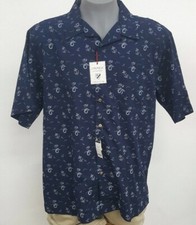 Cremieux Classics Print Shop Navy Mermaid S/S Men's Shirt NWT 79.50 Choose Size