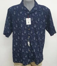 Cremieux Classics Print Shop Navy Mermaid S/S Men's Shirt NWT $79.50 Choose Size