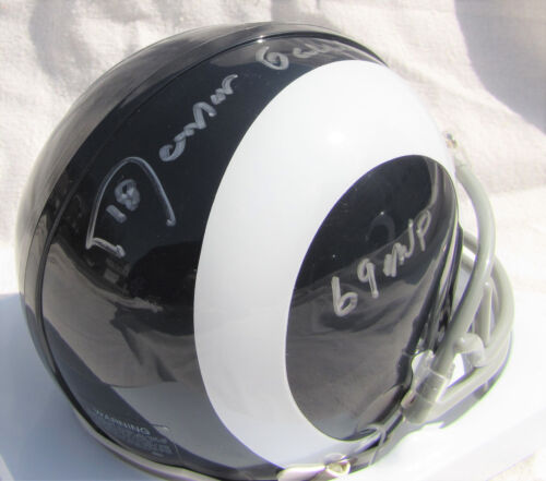 Roman Gabriel Los Angeles Rams Mini Helmet With NFL MVP Inscription - Picture 1 of 6