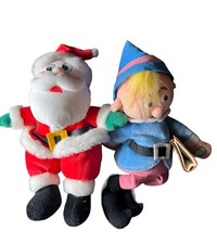 Rudolph Island of Misfit Toys Hermey the Dentist Plush Talks  Santa Plush 1999