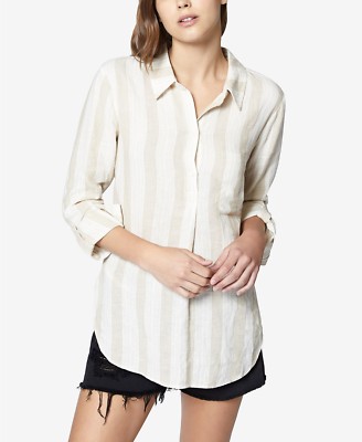 Sanctuary Milo Striped, Linen/Rayon Women's Shirt, Size Large & XLarge(US).NWT