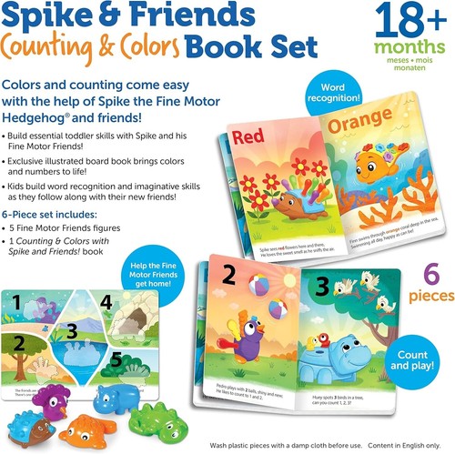 Learning Resources Spike and Friends Counting & Colors Book Set - New - Picture 6 of 7