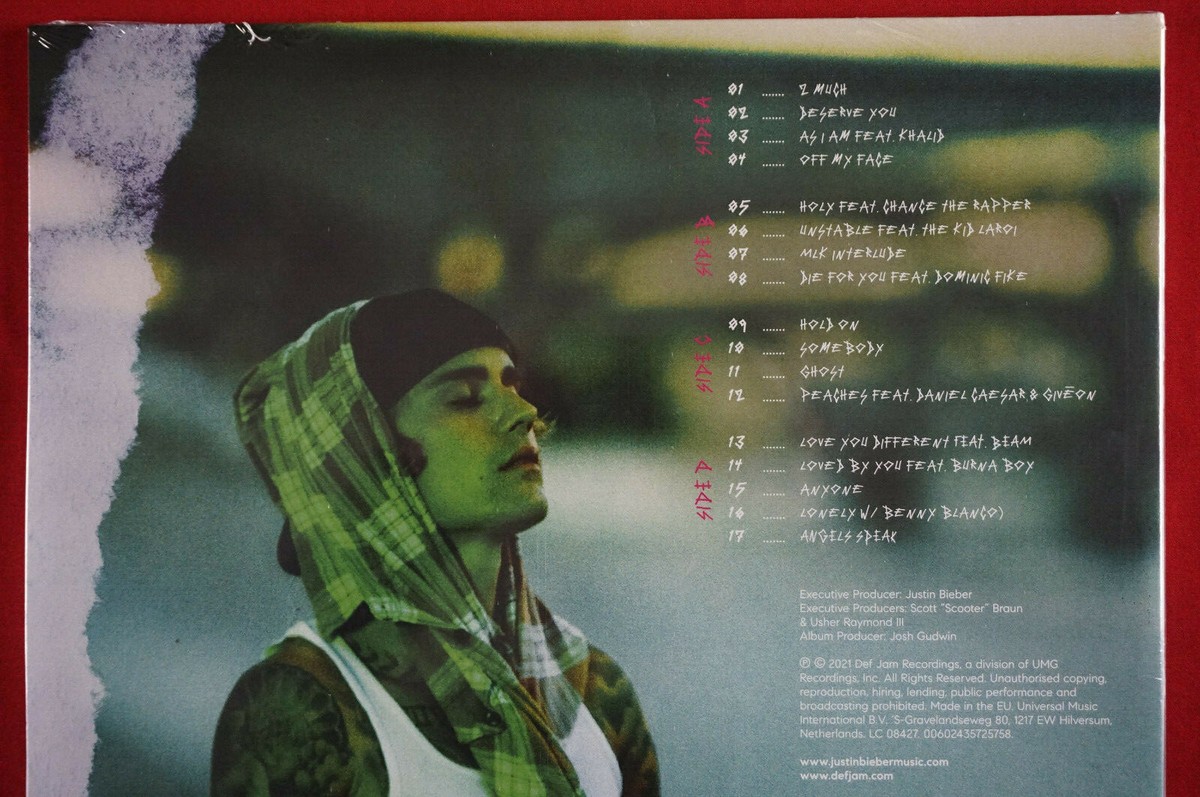 Justin Bieber Justice Peaches Holy レコード Justin Bieber Justice Exclusive 2 Silver Vinyl LP Record