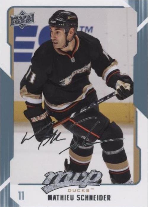 2008-09 Upper Deck MVP - Mathieu Schneider #6 - 1 of 1