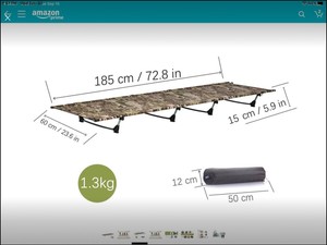 desert walker backpacking and camping cot