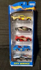 2000 Hot Wheels City Service 5 Car Set ≥2=$10 ship!