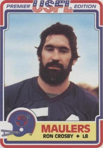 Ron Crosby 1984 Topps USFL #106 Pittsburgh Maulers Football Card