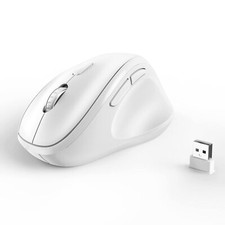 Ergonomic Wireless Mouse with USB Receiver for PC Computer Laptop and Desktop...