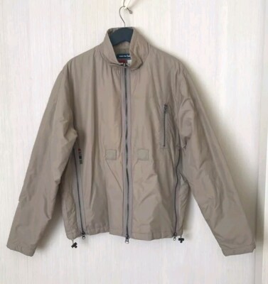 Men's Triple Five Soul Beige Nylon Zip Jacket Size Large Urban Outfitters 