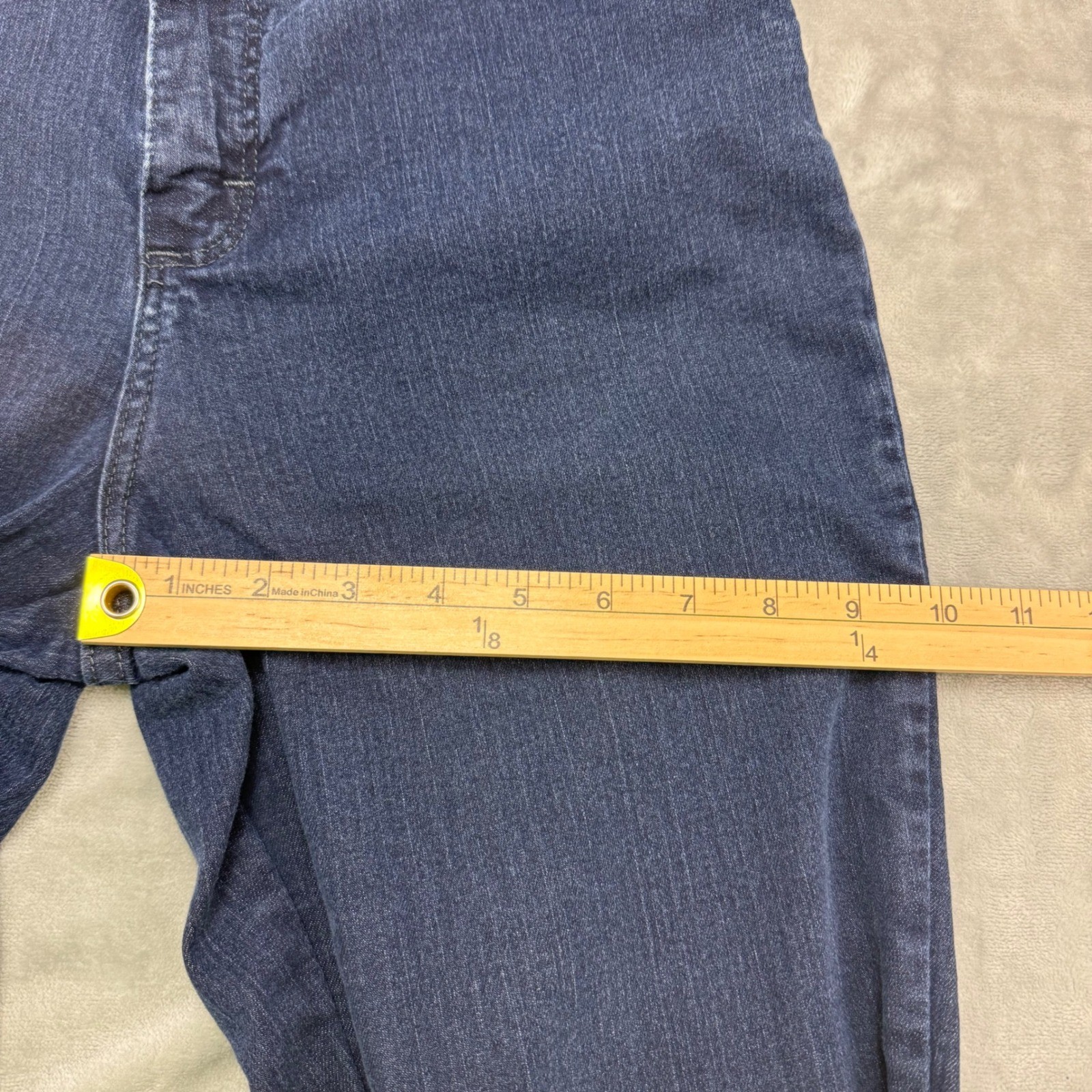 Lee Women Jeans Classic Fit Straight Leg Dark Wash Size 6 (28x30) thumbnail 11