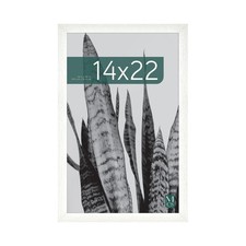 MCS Studio Gallery 14x22 White Woodgrain Engineered Wood Poster Frame Vertical/H