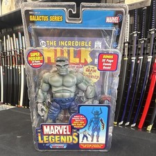 Marvel Legends Galactus Series Grey Hulk Action Figure w  Comic Book 2005