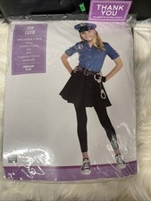 Cop Cutie Girls Halloween Costume SIZE Medium 8-10 NEW