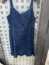 NWT Old Navy Sweetheart Ladies Denim Shift Dress Size M