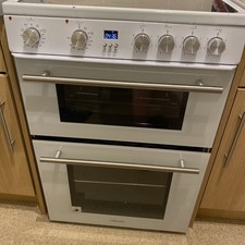 Hisense HDE3211BWUK 60cm Free Standing Electric Cooker with Ceramic Hob White