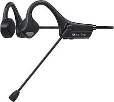 Bone Conduction Bluetooth Headphones with mic, Open-Ear Headset with Pro-Black