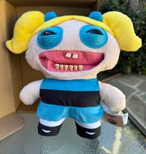 Zuru Fuggler Powerpuff Girls BUBBLES Funny Ugly Monster Plush Toy 9" NEW OpenBox