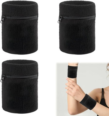 Schweißband Sport Wristband, 3pcs Sport Schweissband Mit Praktischer Reißverschl
