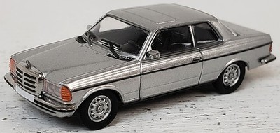 Brekina PCX87 NEW HO 1/87 Scale Mercedes Benz C123 Coupe in Metallic Silver