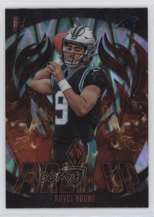 2023 Panini Phoenix Fired Up Silver Seismic Bryce Young #FU-4 1qr7