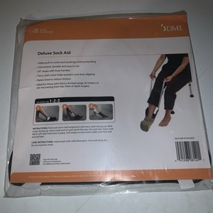 3 DMI Deluxe Sock Aid/Helper-Easily Pull on Socks W/O bending,Slip Resist,3 Pack