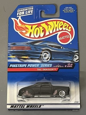 Hot Wheels Tail Dragged 1999 Pinstripe Power Series Long Card d