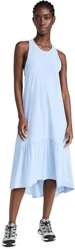 Sweaty Betty Womens Explorer Ace Midi Dress Breeze Blue Athletic Lightweight M
