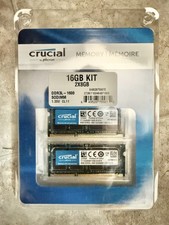 Kit Memoria RAM Crucial 16GB (2x8GB) DDR3L-1600 SODIMM Per Laptop - CL11