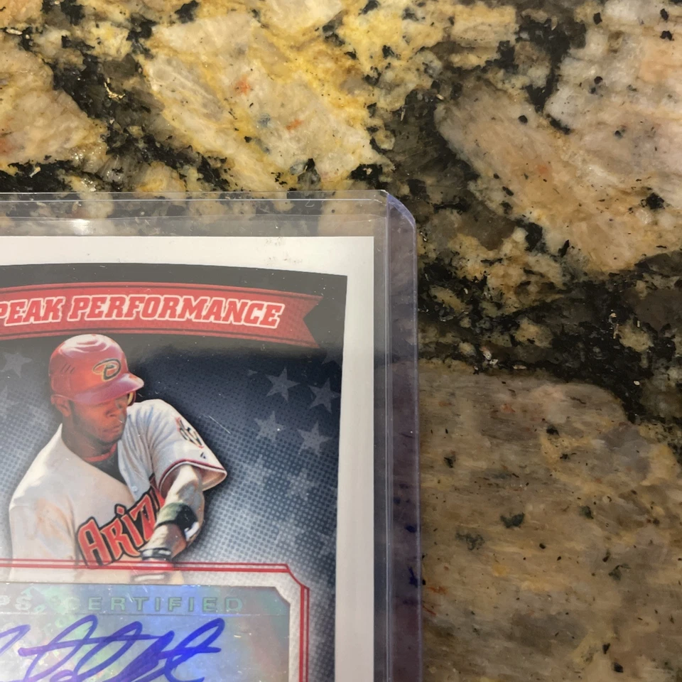 Topps Peak Performance Auto Relics 2010/50 Justin Upton #PPAR-JU Foto 3 de 4