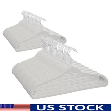 Non-Slip Velvet Ultra Slim Hangers 100 Pack Closet Organizer Space Saving New