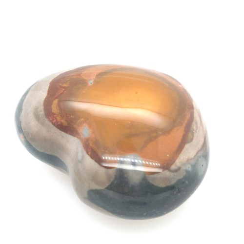 XXL Polychromer Jaspis HERZ 218g – Wunderschöne Farben – Unikat Deko Stein - Bild 2 von 4