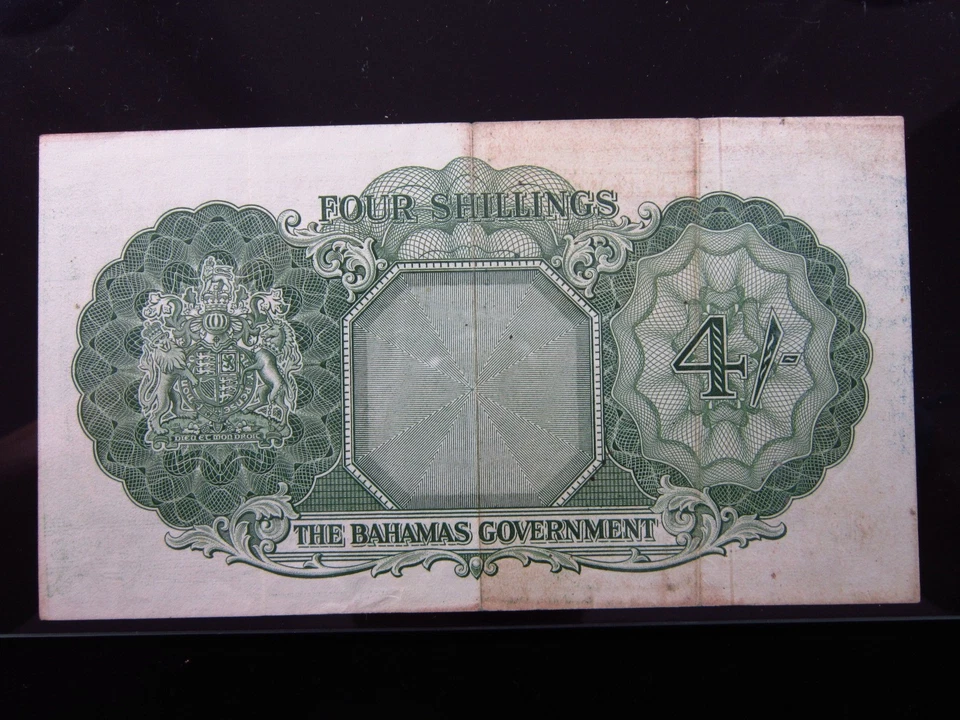 Bahamas 4 Shillings ND 1953 P13 P13 6011i0 Government Elizabeth II Bank Money - Image 2 of 3