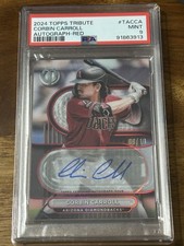 2024 Topps Tribute Corbin Carroll Auto Red SSP 9/10 Diamondbacks🔥