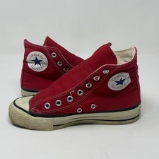 Converse All Star Chuck Taylor Mens 4.5 Red Canvas High Top Vintage Made In USA