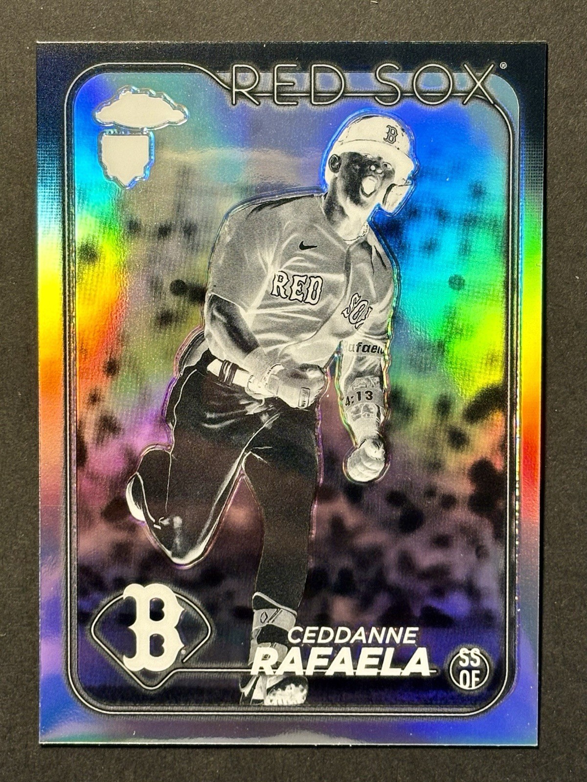 2024 Topps Chrome - Ceddanne Rafaela #118 Negative Refractor (RC)