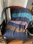 Boho Paisley Pashmina Scarf Shawl Wrap Color Block Jewel Tone, Fringe Tassel. — photo 6