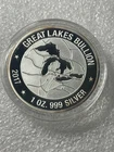 2017 Great Lakes Bullion Landscape - 1 Troy Oz .999 Silver-2000 Minted-Toning!!